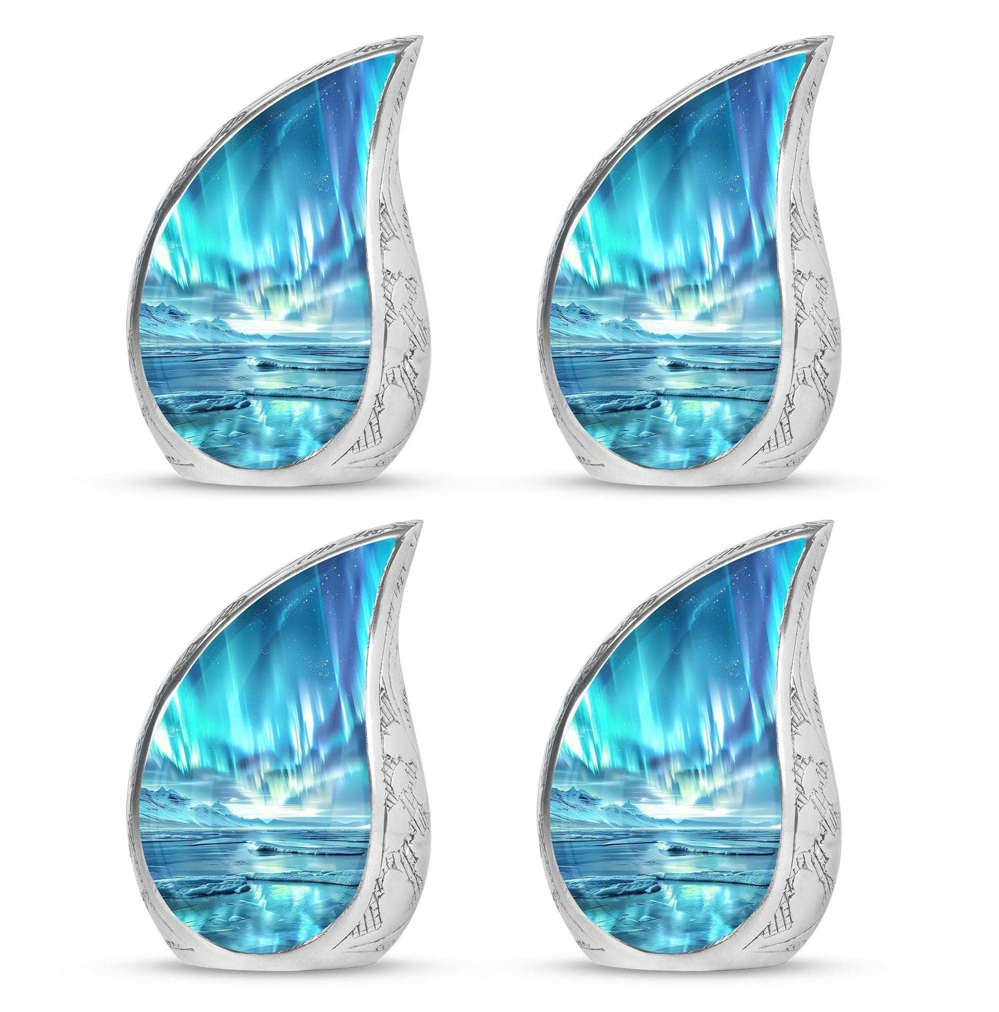 Northern Lights Mini Urns For Human Ashes Dad - Urns For Ashes Keepsake