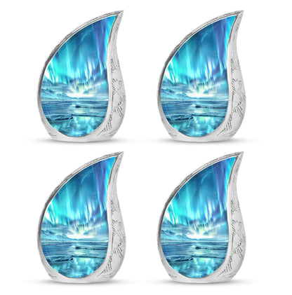 Northern Lights Mini Urns For Human Ashes Dad - Urns For Ashes Keepsake