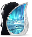 Northern Lights Mini Urns For Human Ashes Dad - Urns For Ashes Keepsake