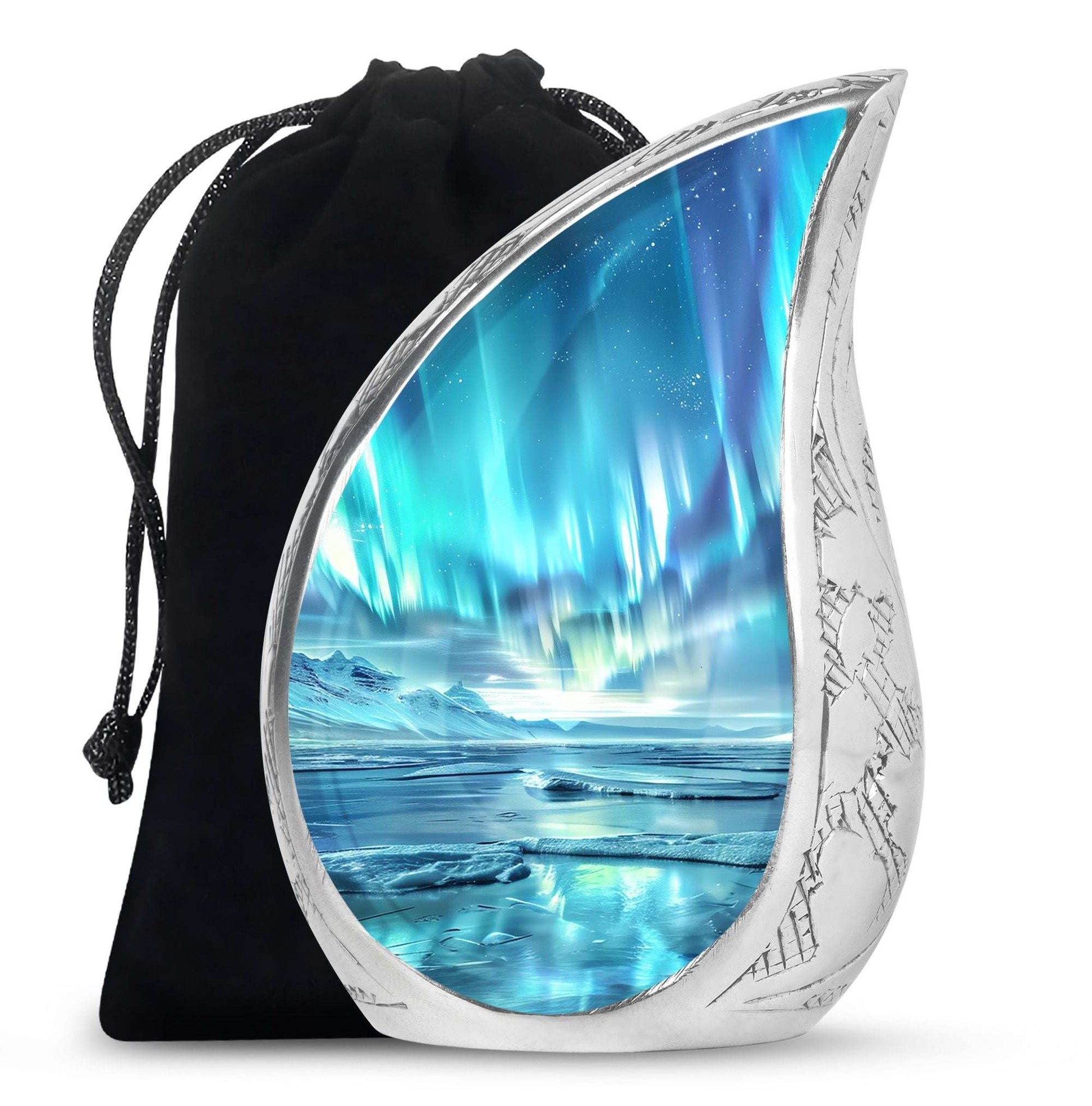 Northern Lights Mini Urns For Human Ashes Dad - Urns For Ashes Keepsake