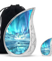 Northern Lights Mini Urns For Human Ashes Dad - Urns For Ashes Keepsake