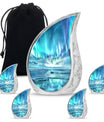 Northern Lights Mini Urns For Human Ashes Dad - Urns For Ashes Keepsake