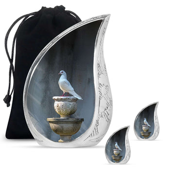 Large Urn With 2 Keepsake Urn