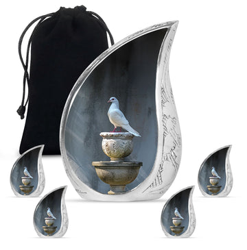 Large Urn With 4 Keepsake Urn
