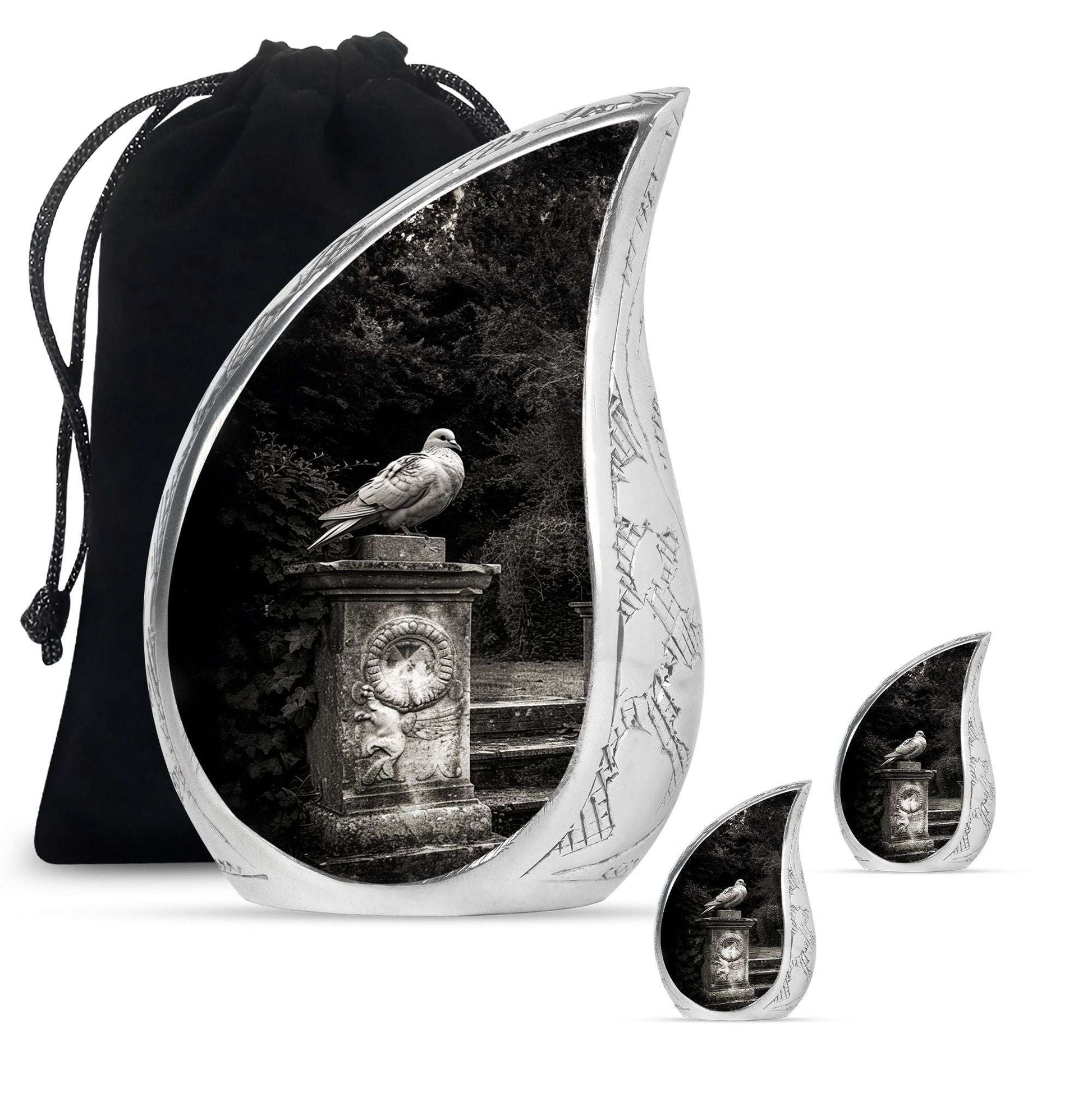 Dove Cremation Urns For Human Ashes Adult Set - Mini Urn For Mom Ashes