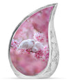 White Couple Dove Burial Urn - Cremation Urn For Loved Ones
