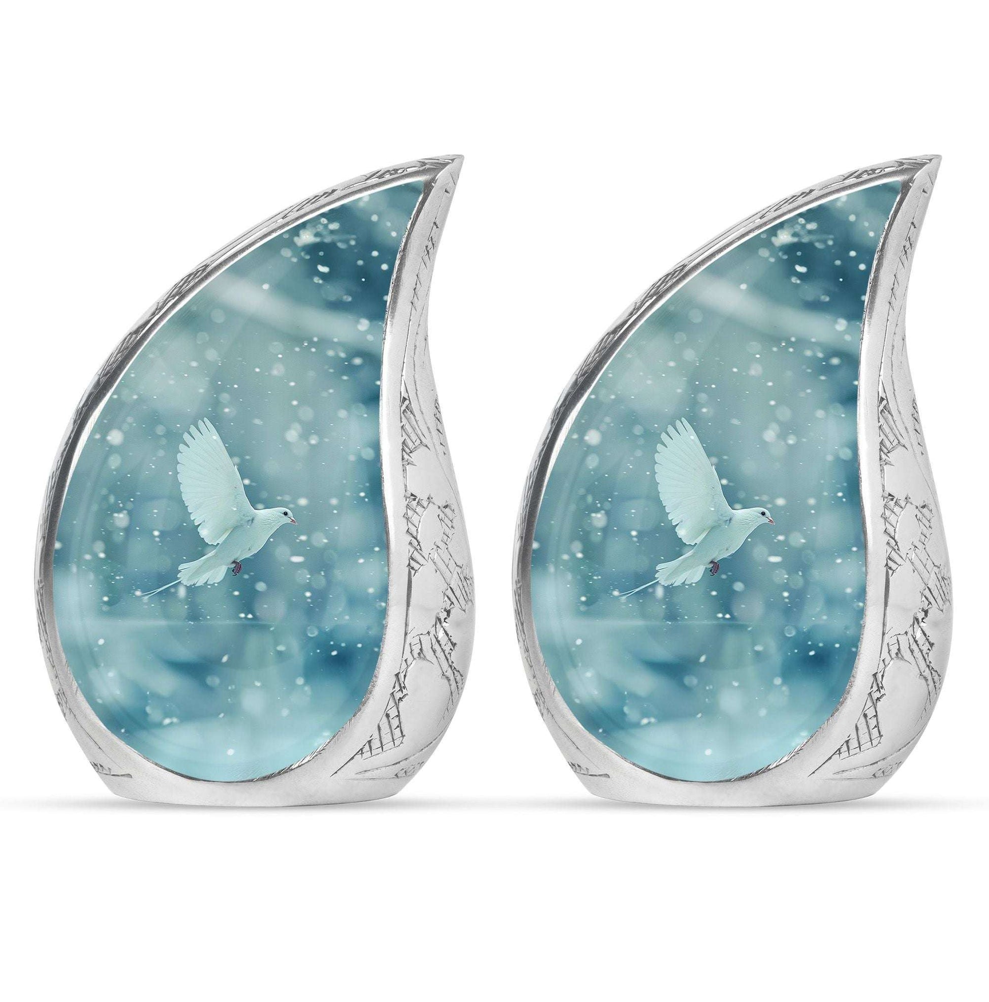 White Dove Burial Urn - Large Urns For Couple