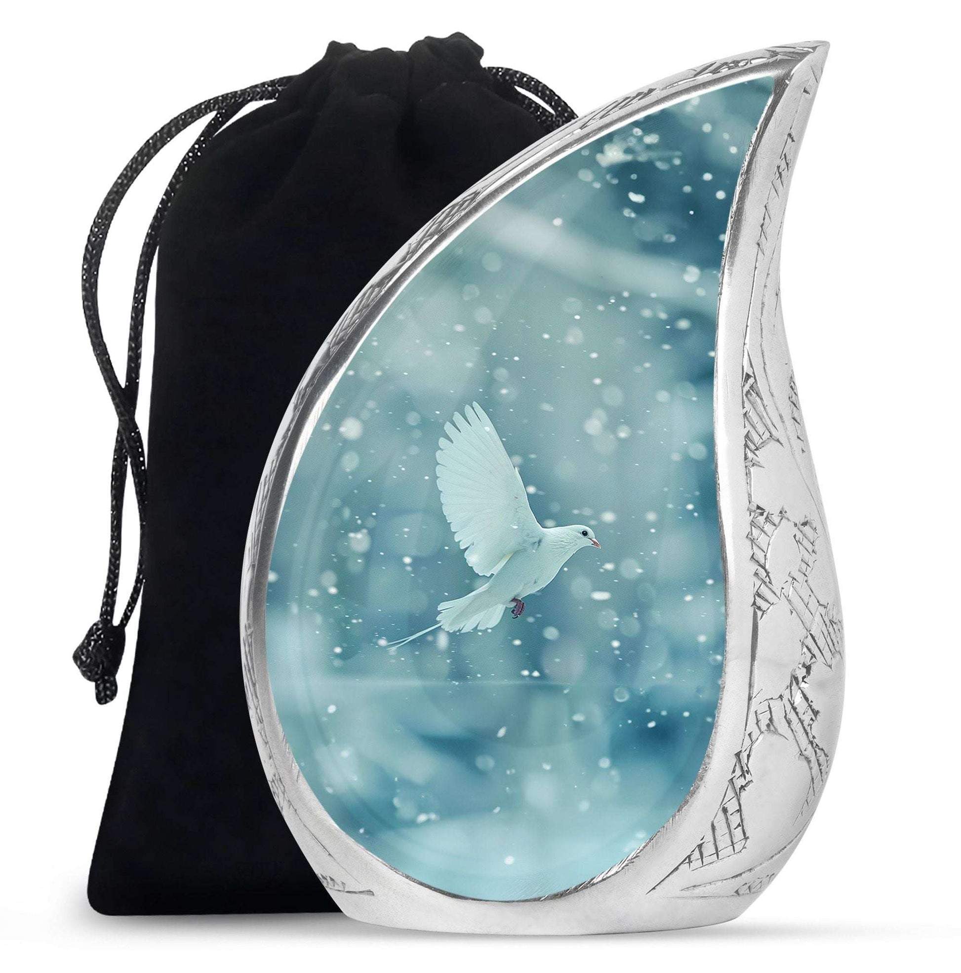 White Dove Burial Urn - Large Urns For Couple