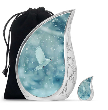 White Dove Burial Urn - Large Urns For Couple