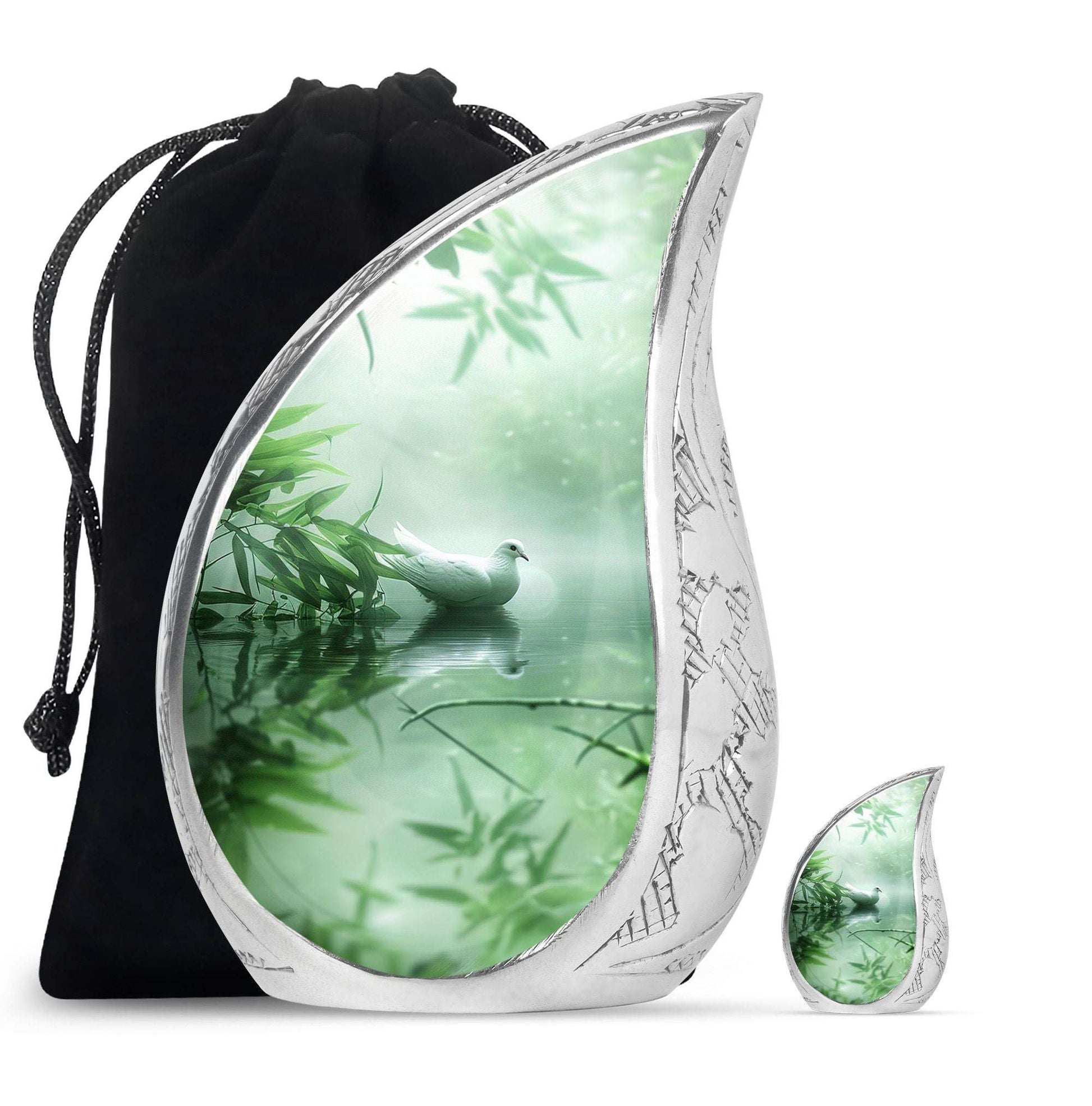 Dove Memorial Urn For Human Ashes - Large Decorative Urn