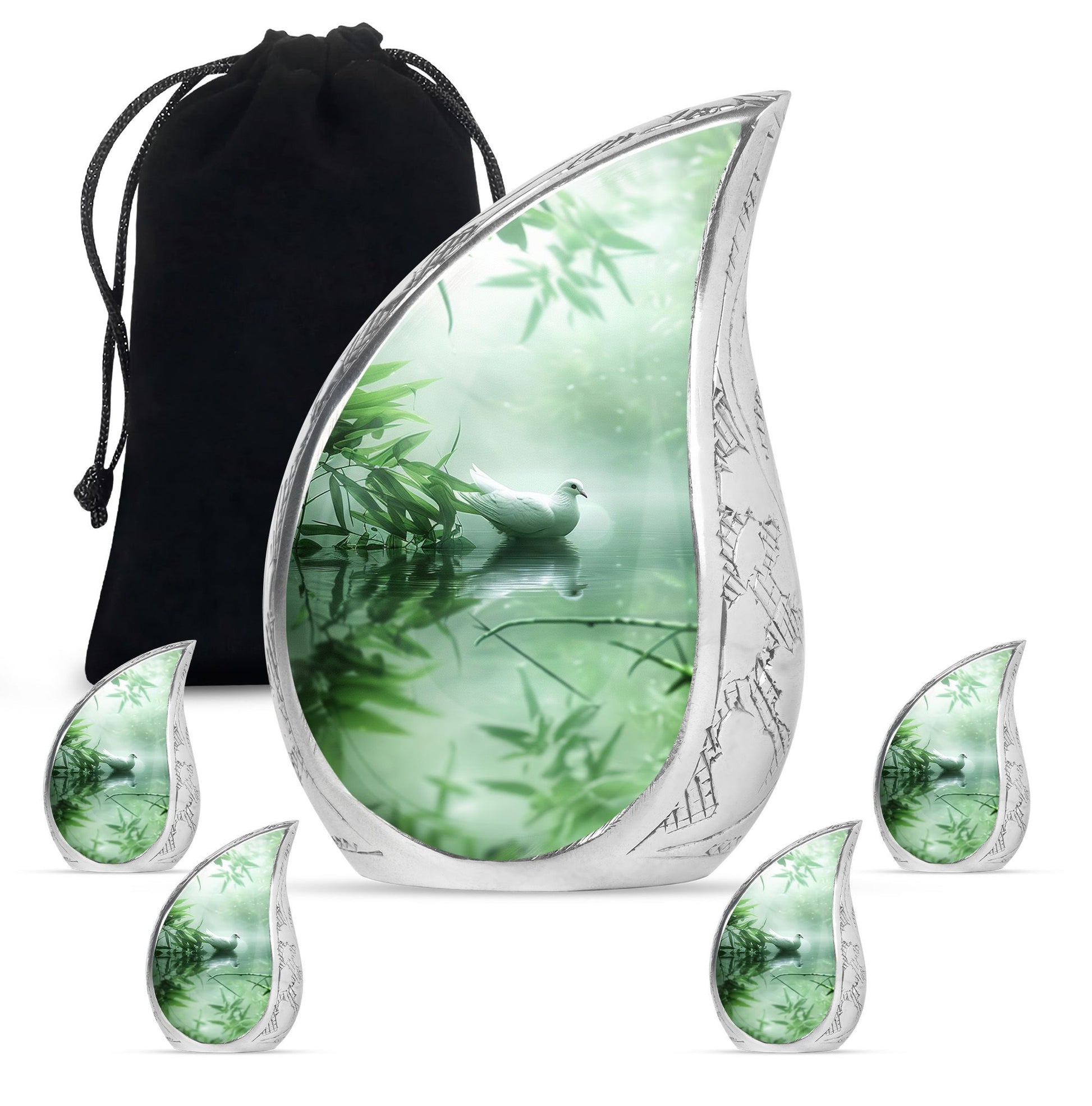 Dove Memorial Urn For Human Ashes - Large Decorative Urn