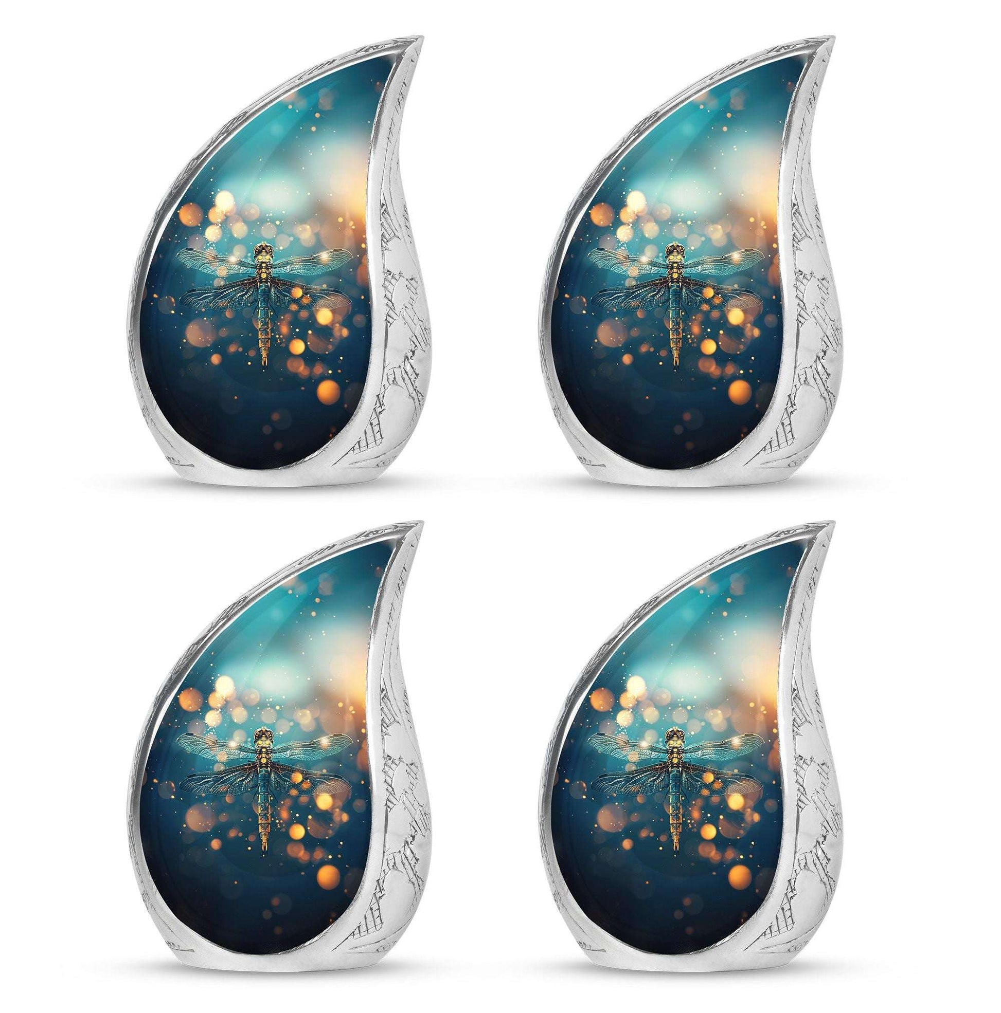 Green Dragonfly Burial Cremation Urns - Large Urn For Ashes For Women