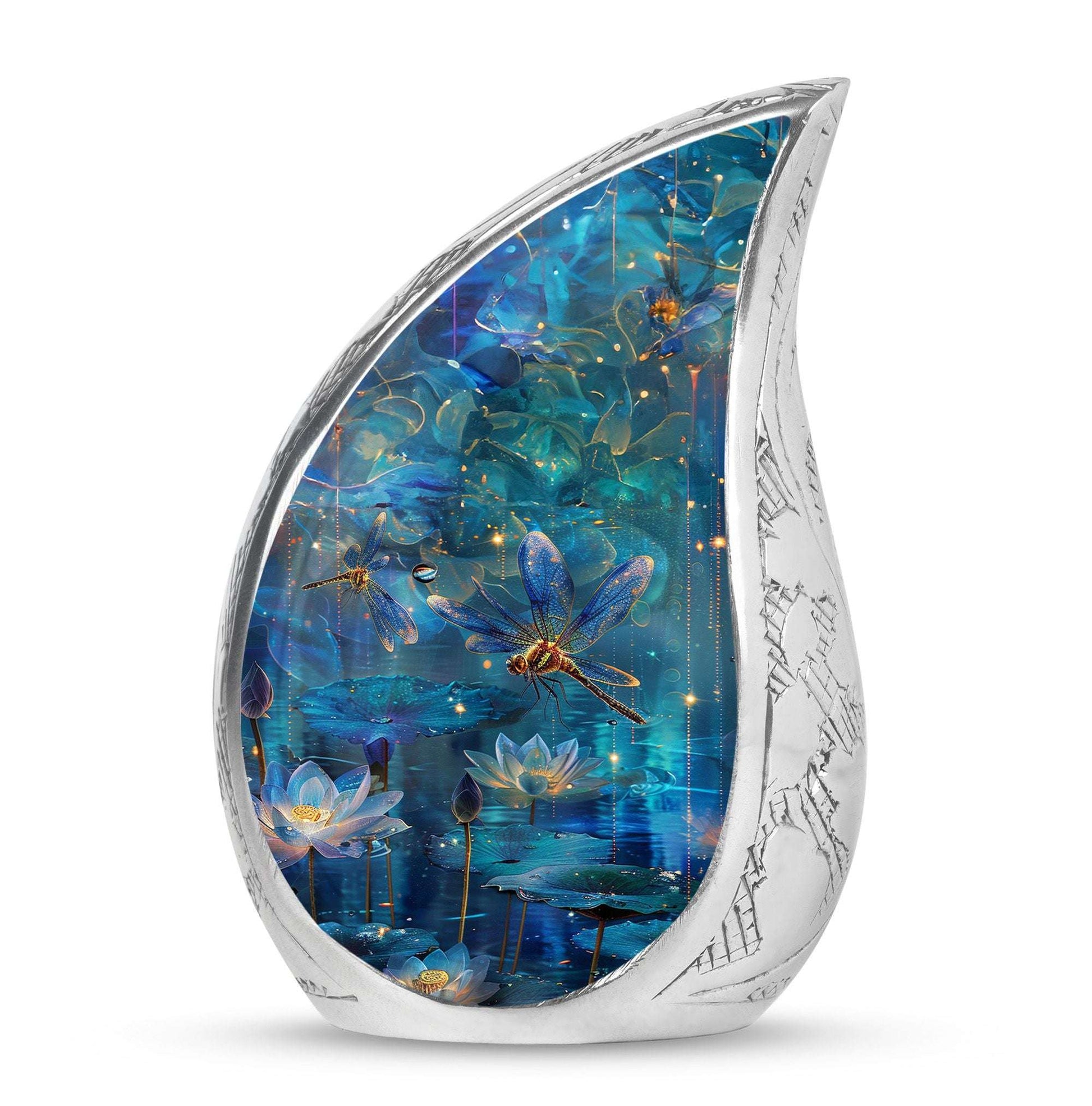 Dragonfly Urn For Adult Ashes - Decorative Memorial Urn For Mom Ashes