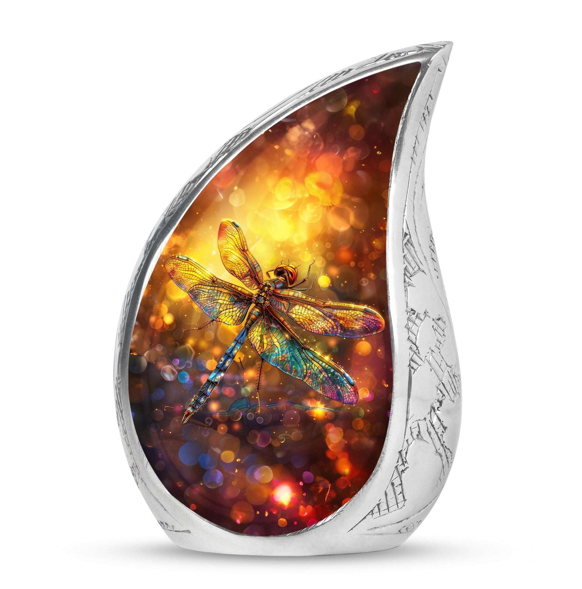 Decorative Dragonfly Funeral Urn - Cremation Urn Mom