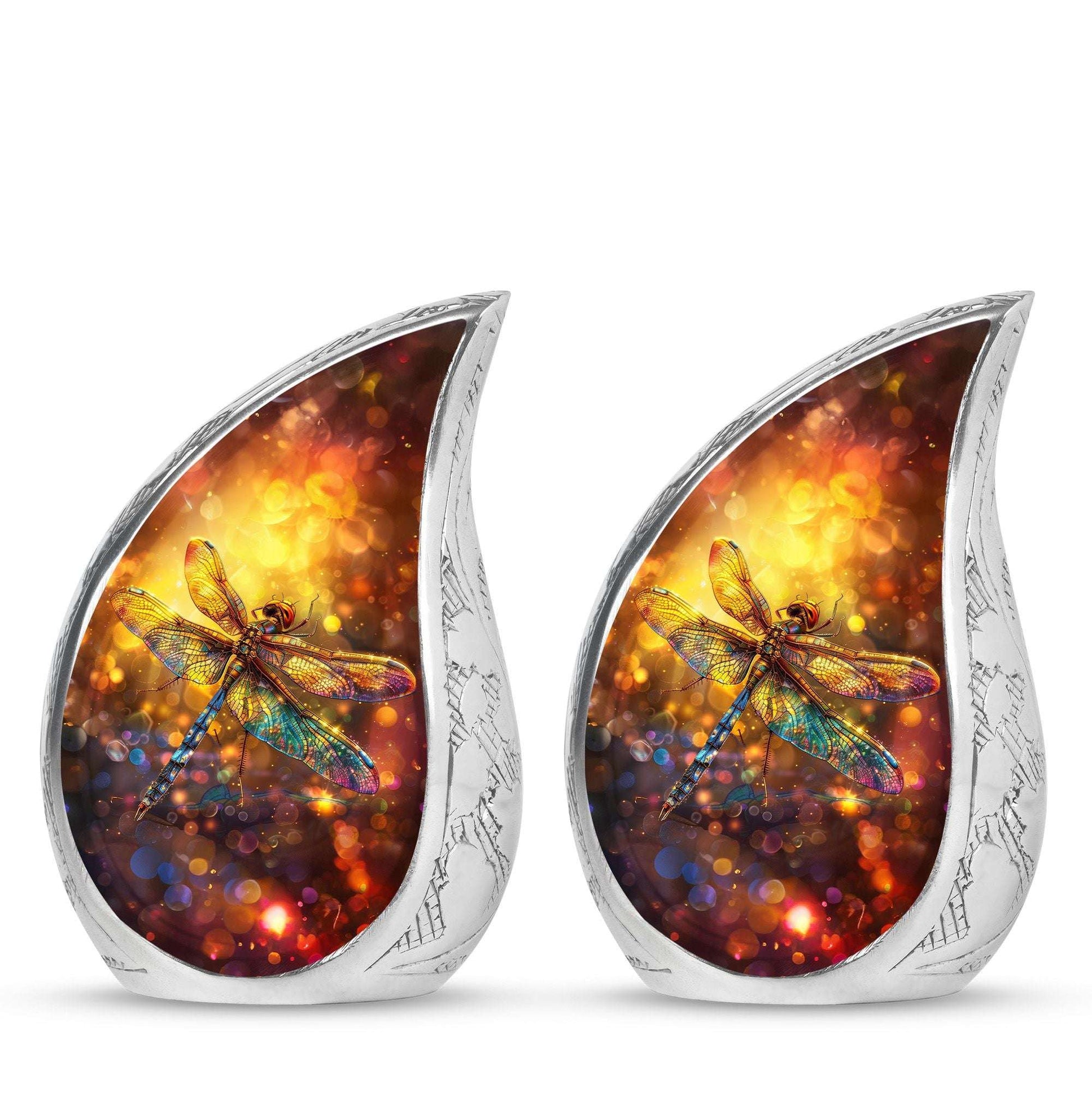 Decorative Dragonfly Funeral Urn - Cremation Urn Mom