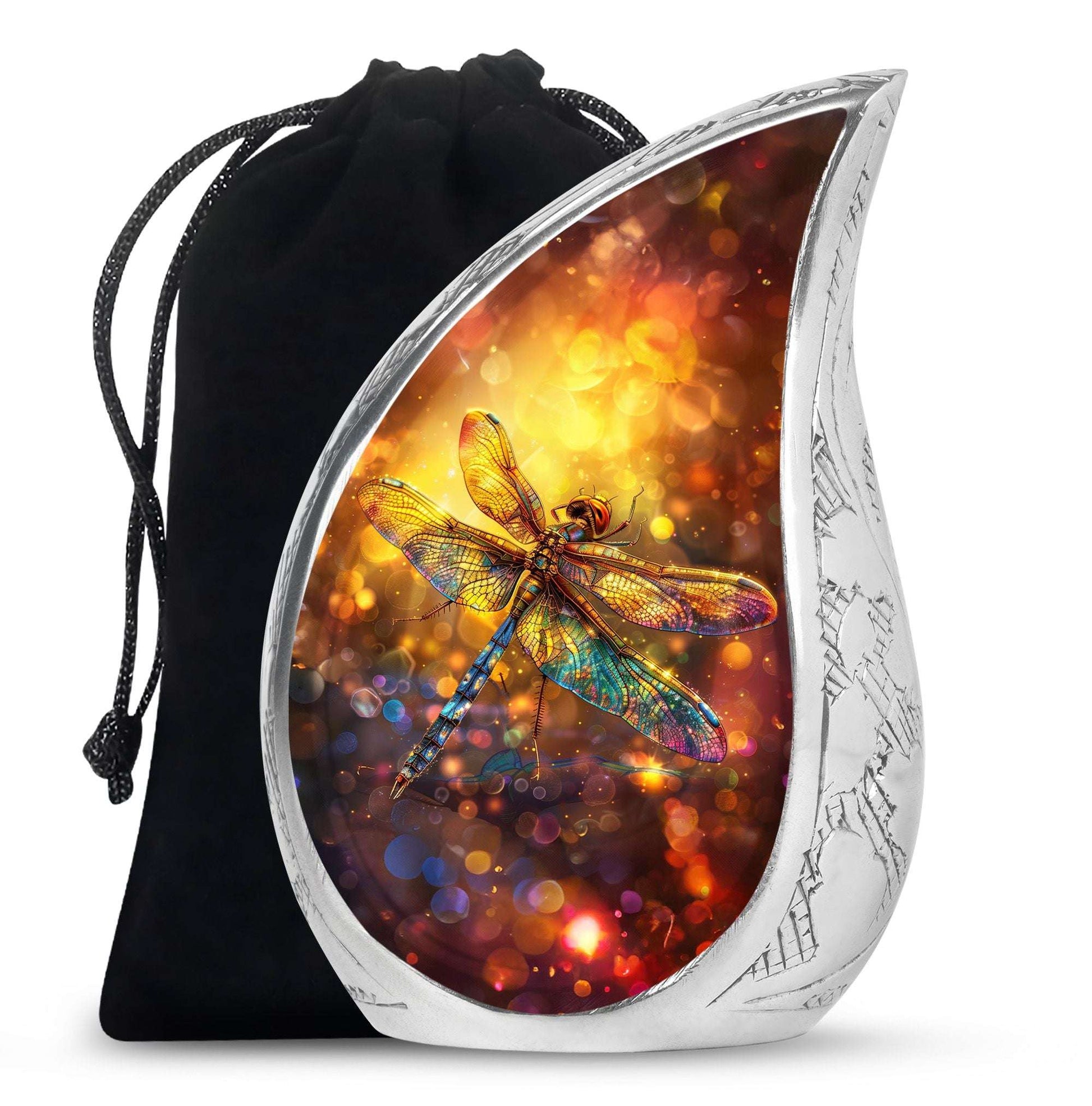 Decorative Dragonfly Funeral Urn - Cremation Urn Mom