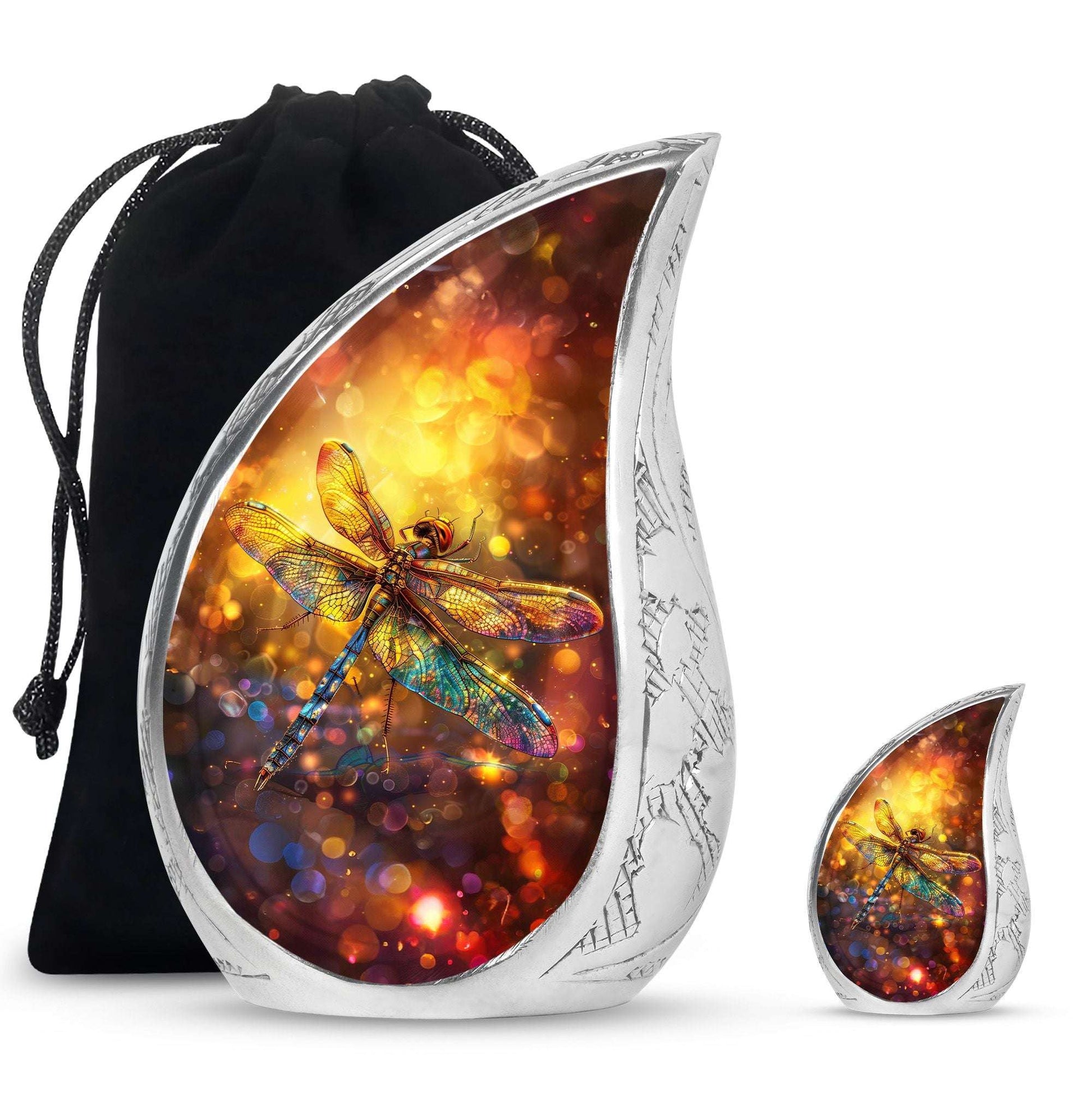 Decorative Dragonfly Funeral Urn - Cremation Urn Mom