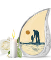 Father and Daughter Cremation Urns - Decorative Urn For Human Ashes