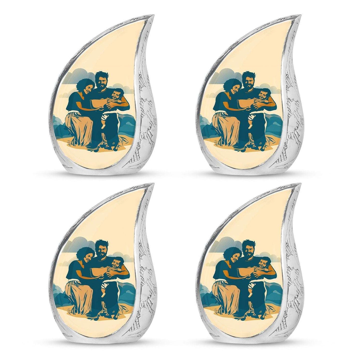 Decorative Funeral Urns For Beautiful Family - Large Cremation Urns