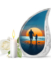 Memorial Father Daughter Urn For Burial Ashes - Cremation Urns Large