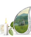 Father Son Fishing Memorial Urns - Beautiful Burial Urns For Ashes