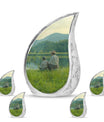 Father Son Fishing Memorial Urns - Beautiful Burial Urns For Ashes