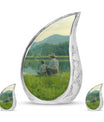 Father Son Fishing Memorial Urns - Beautiful Burial Urns For Ashes