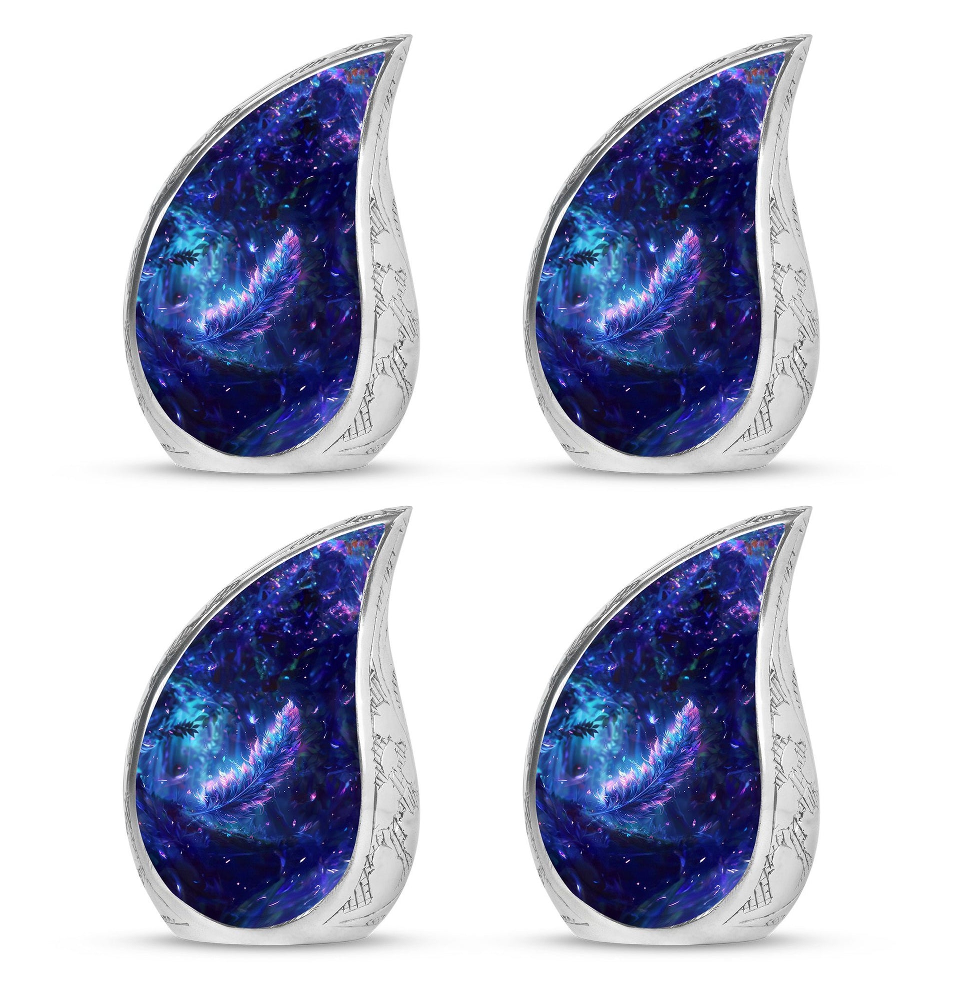 Feather Decorative Memorial Urns - Large Funeral Urn For Women