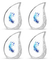 Feather Blue Flying Bird Cremation Urns - Memorial Urn For Women Ashes