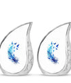 Feather Blue Flying Bird Cremation Urns - Memorial Urn For Women Ashes