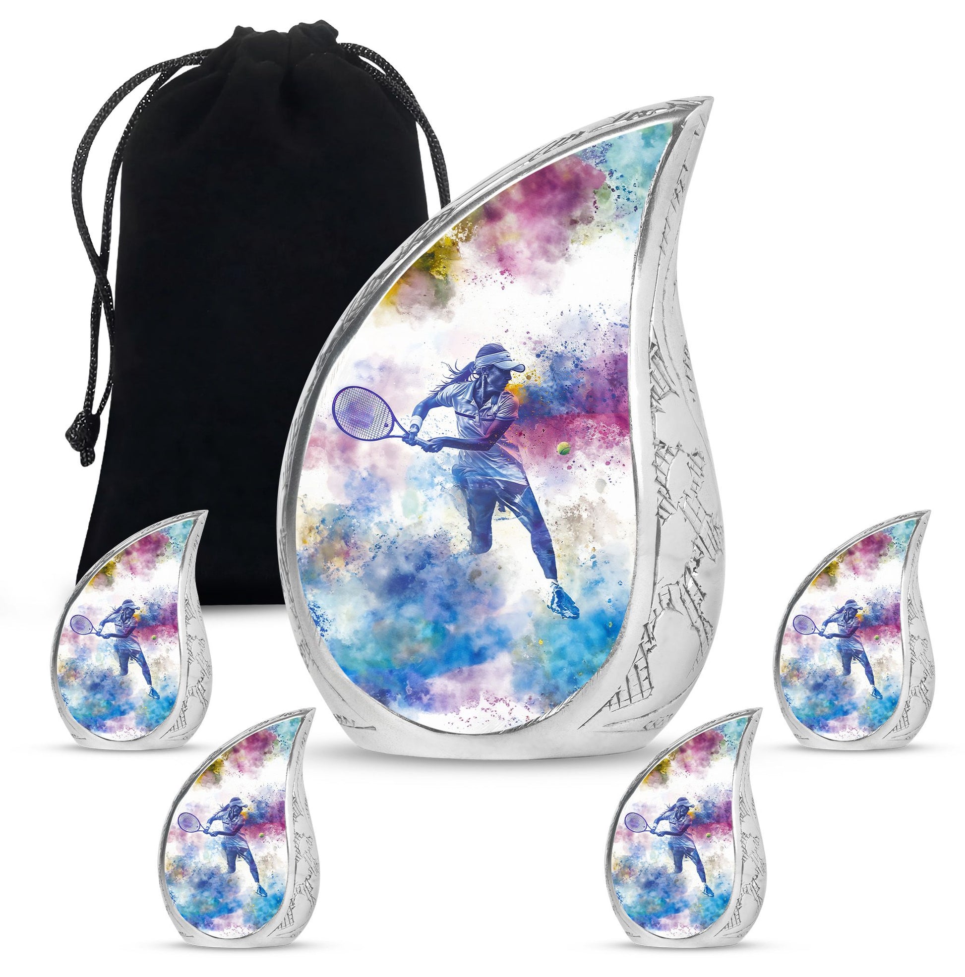 Tennis Tribute Urns For Funeral Ashes - Adult Cremation Urn