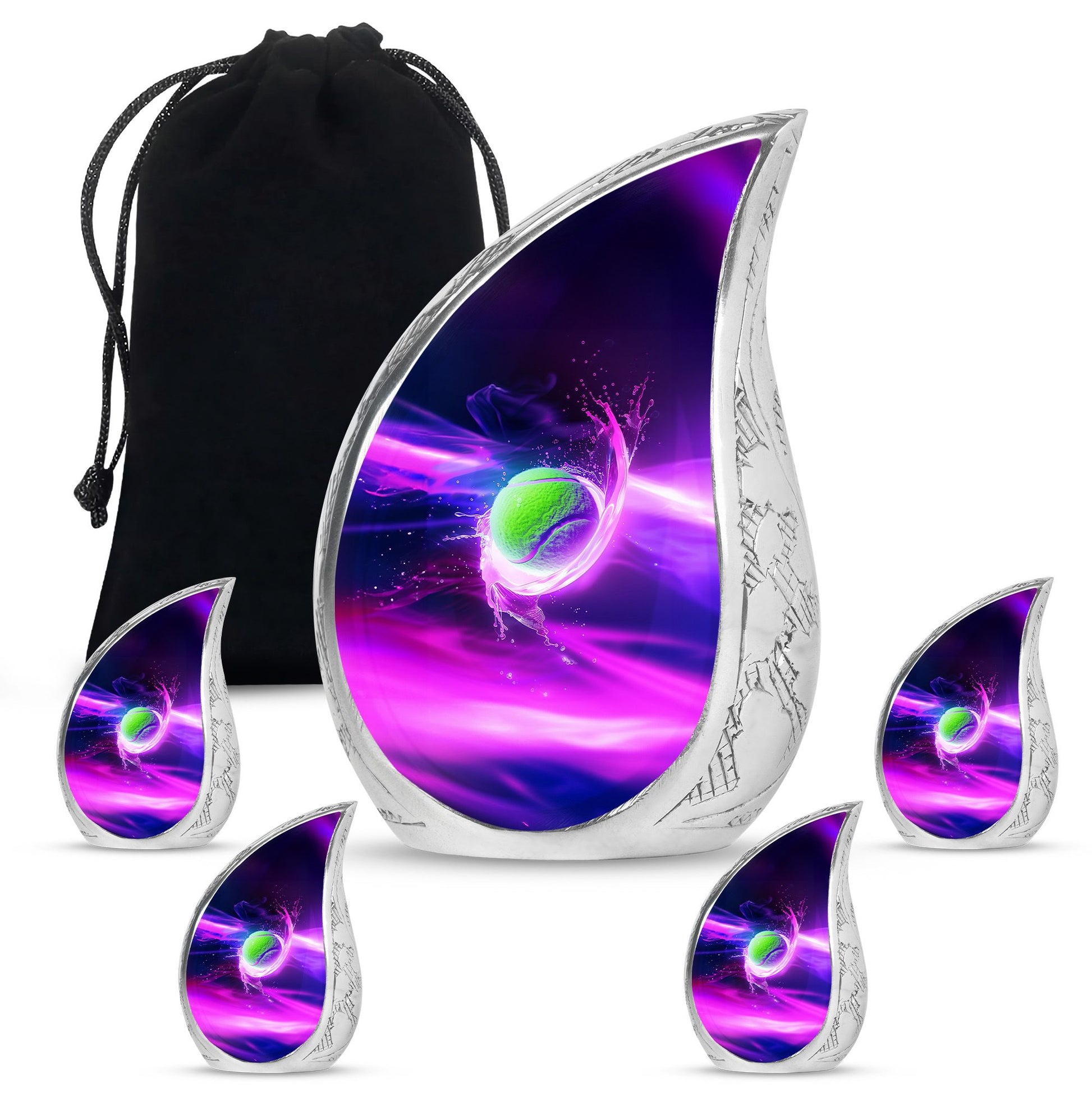 Green Tennis Ball Funeral Urn - Urn For Athletes