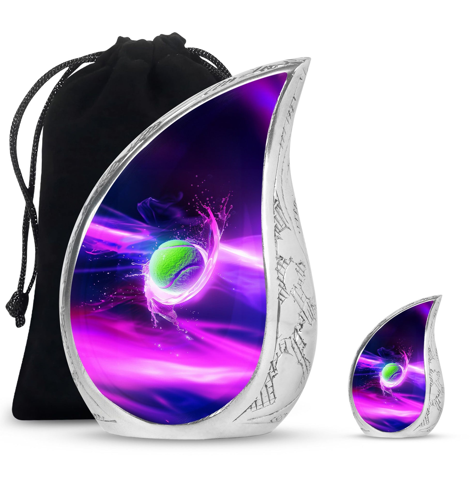 Green Tennis Ball Funeral Urn - Urn For Athletes