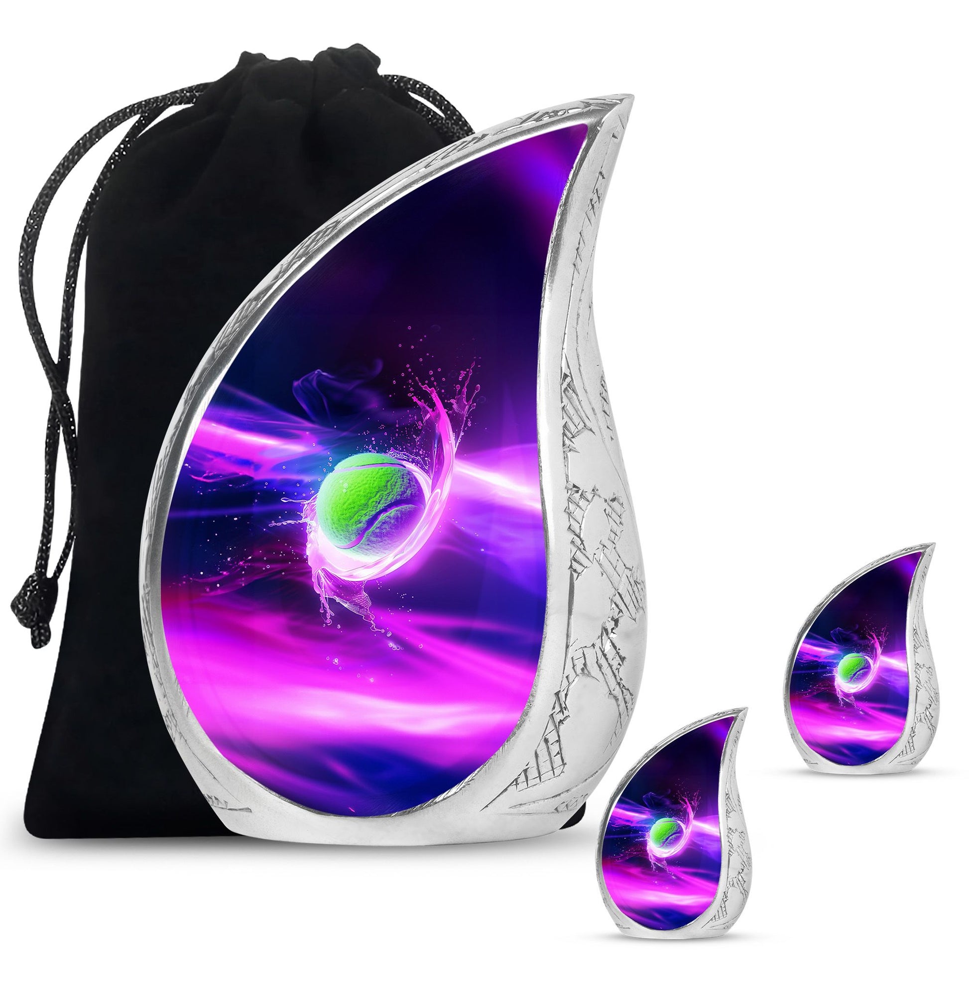 Green Tennis Ball Funeral Urn - Urn For Athletes