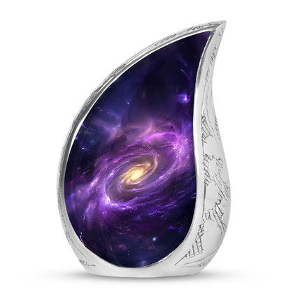 Personalized Galaxy Cremation Urn for Women - 10-inch, 200 cu in - Yatskia