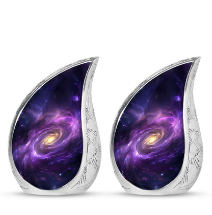 Personalized Galaxy Cremation Urn for Women - 10-inch, 200 cu in - Yatskia