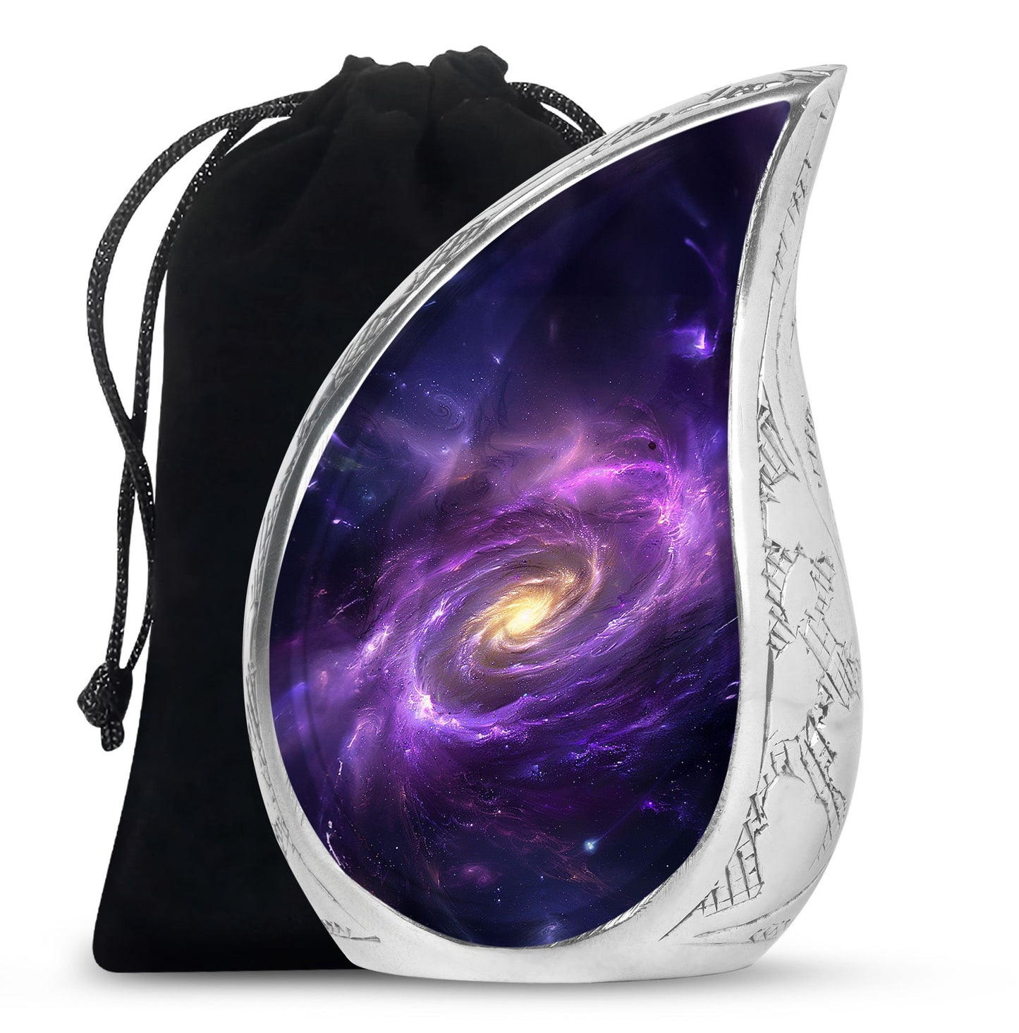Personalized Galaxy Cremation Urn for Women - 10-inch, 200 cu in - Yatskia