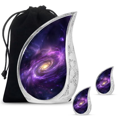 Personalized Galaxy Cremation Urn for Women - 10-inch, 200 cu in - Yatskia