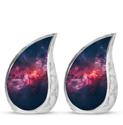 Personalized Galaxy Cremation Urn for Men - 10-inch, 200 cu in - Yatskia