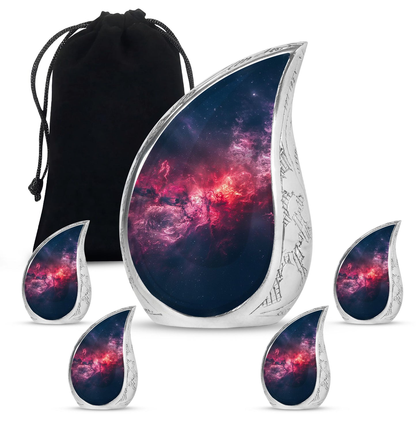 Personalized Galaxy Cremation Urn for Men - 10-inch, 200 cu in - Yatskia