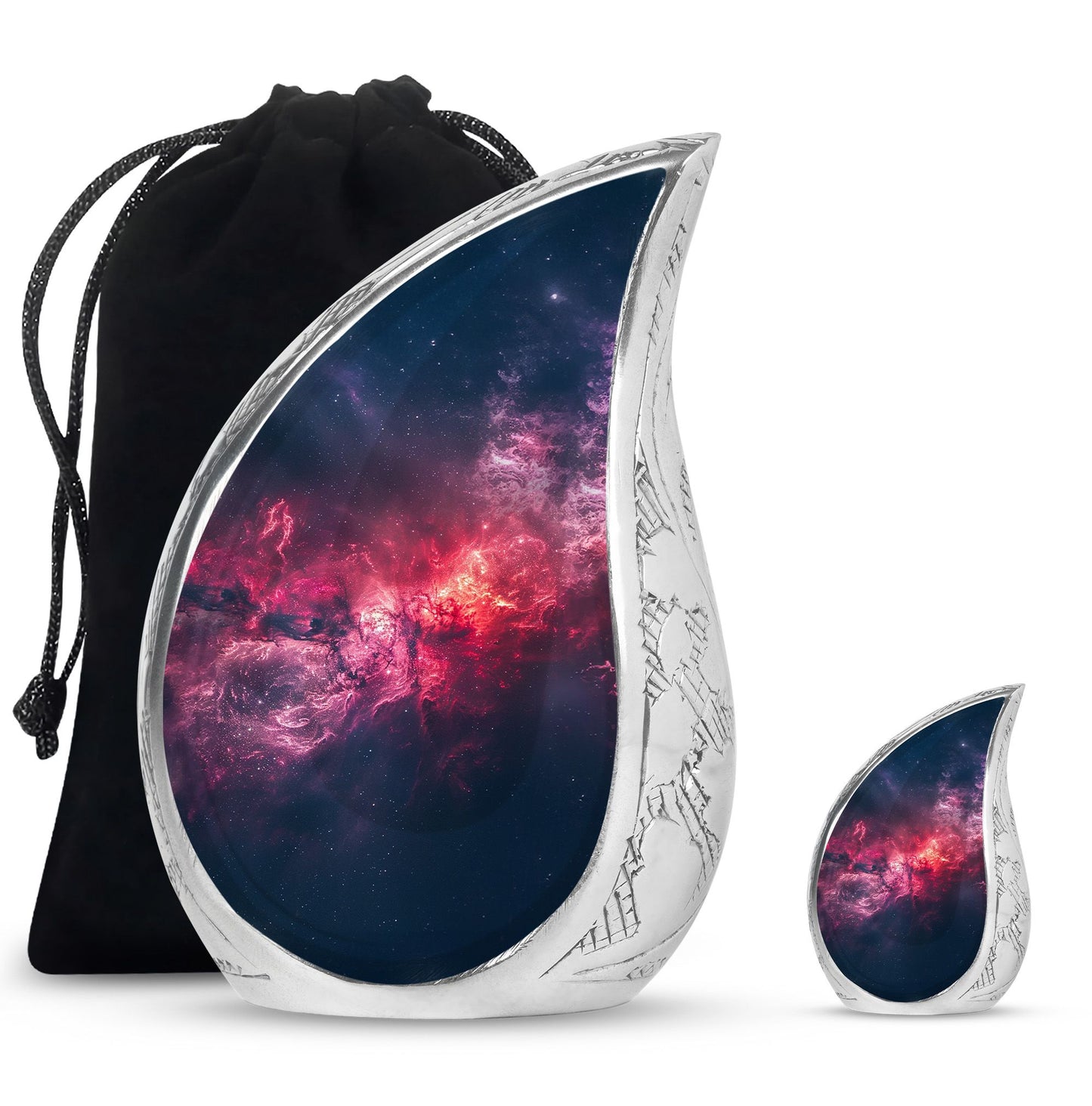 Personalized Galaxy Cremation Urn for Men - 10-inch, 200 cu in - Yatskia