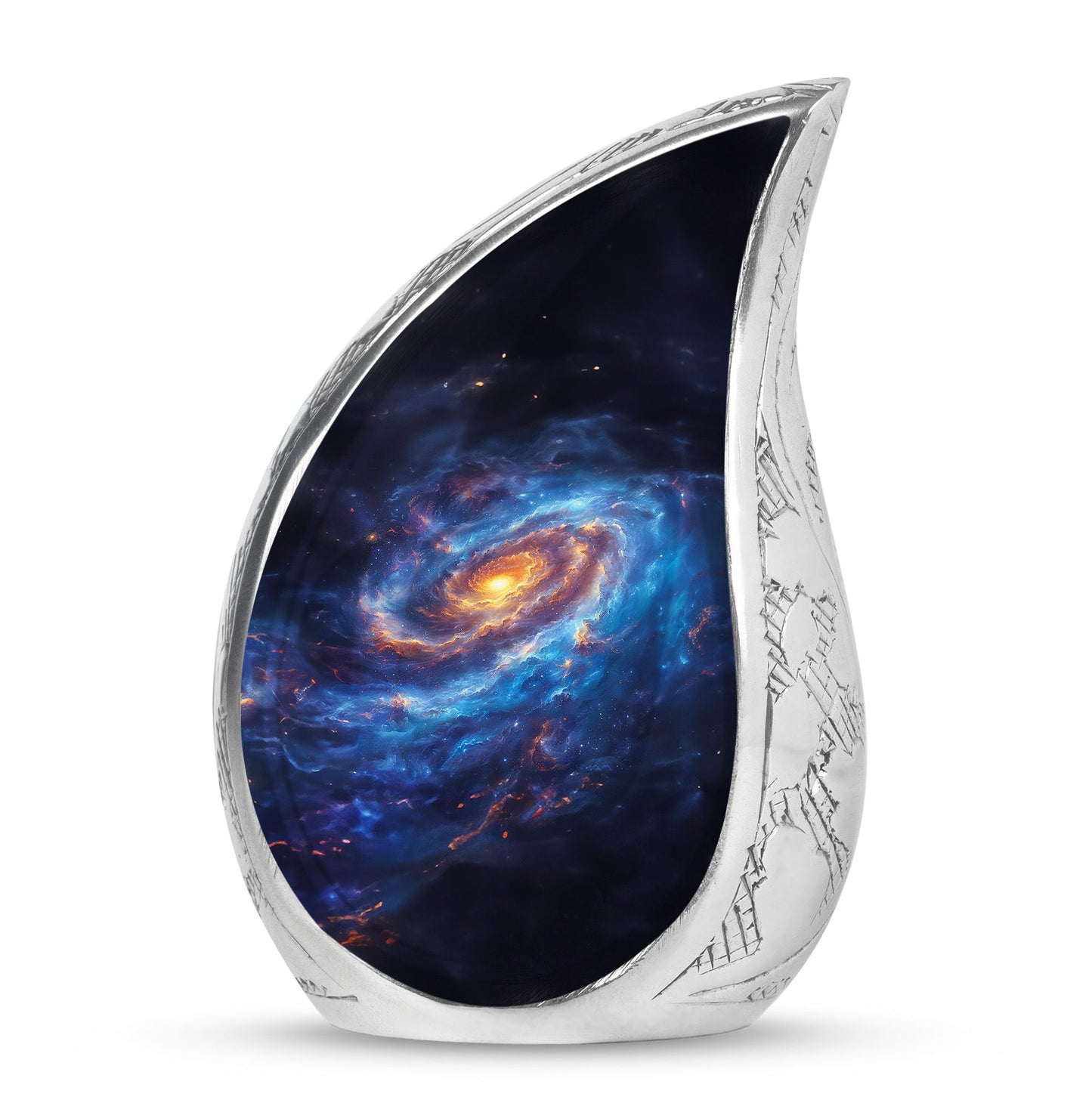Personalized Galaxy Cremation Urn for Men & Women - 10-inch, 200 cu in - Yatskia