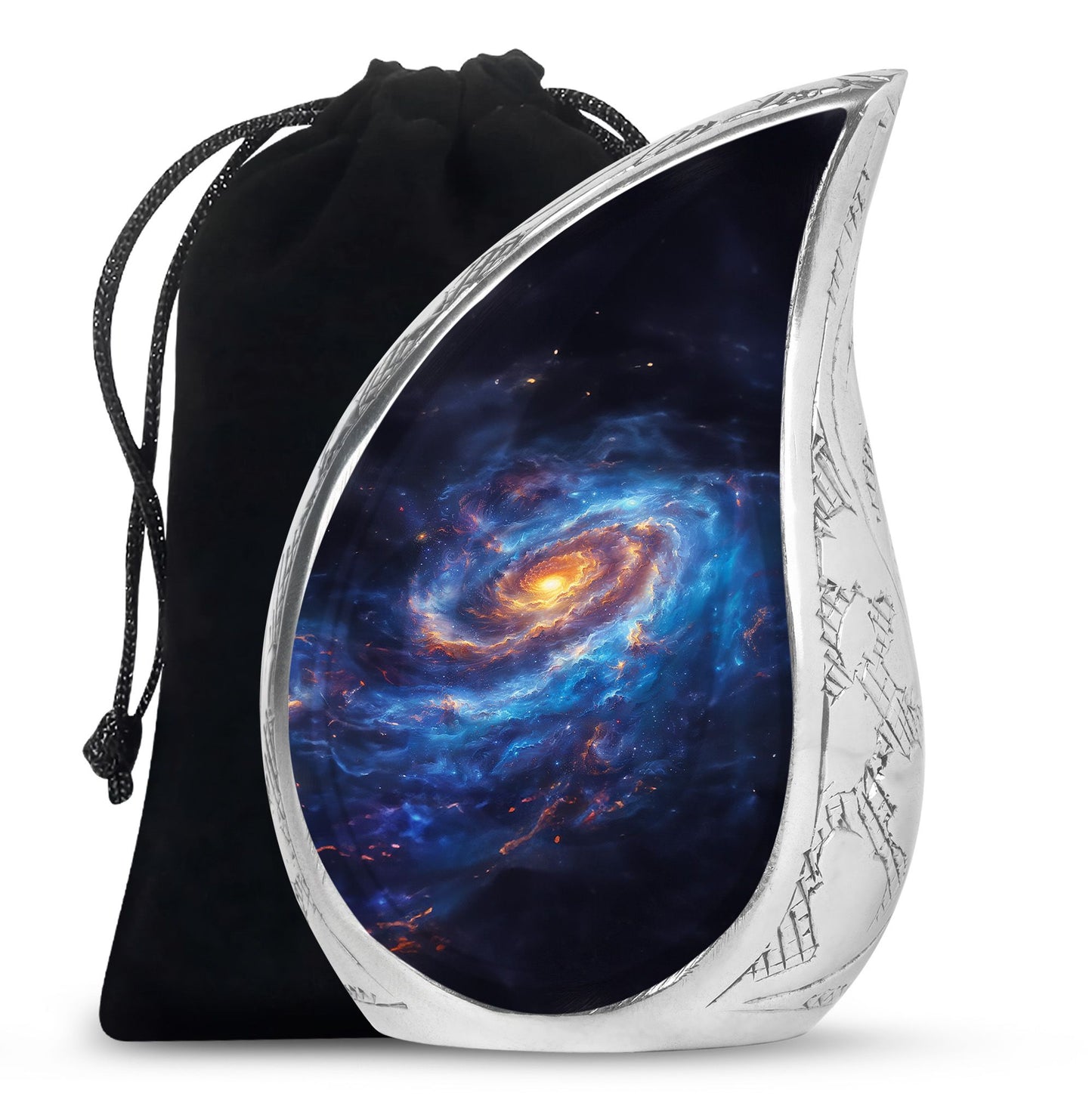 Personalized Galaxy Cremation Urn for Men & Women - 10-inch, 200 cu in - Yatskia