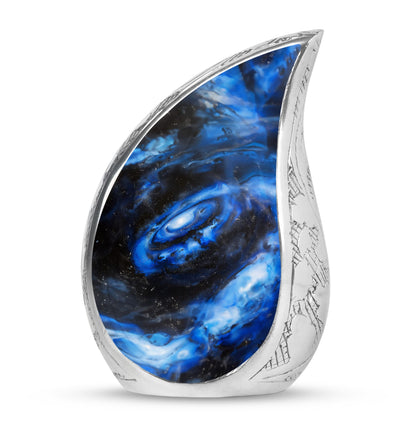 Personalized Galaxy Cremation Urn for Men - 10-inch, 200 cu in - Yatskia
