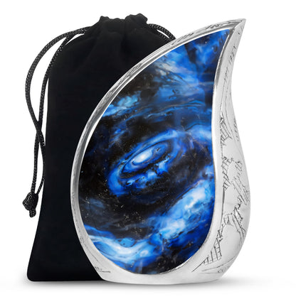 Personalized Galaxy Cremation Urn for Men - 10-inch, 200 cu in - Yatskia