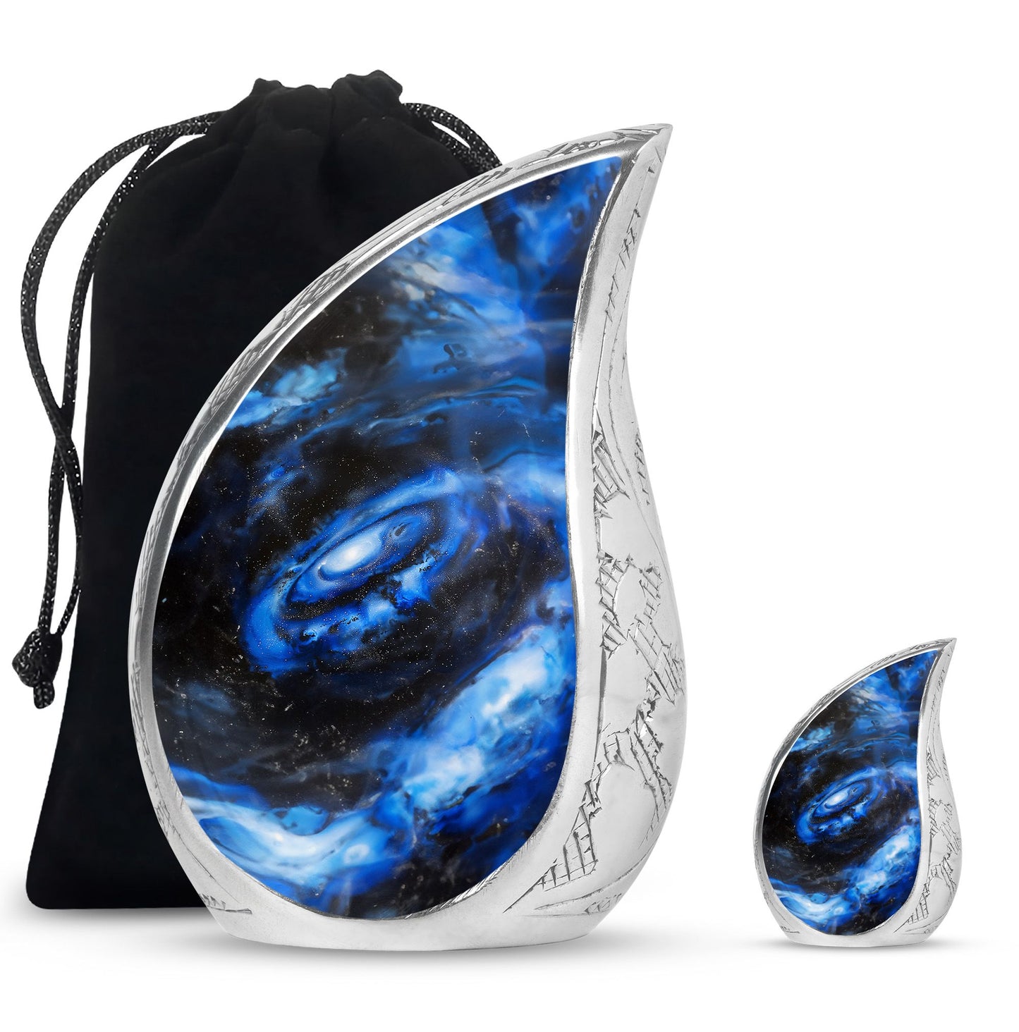Personalized Galaxy Cremation Urn for Men - 10-inch, 200 cu in - Yatskia