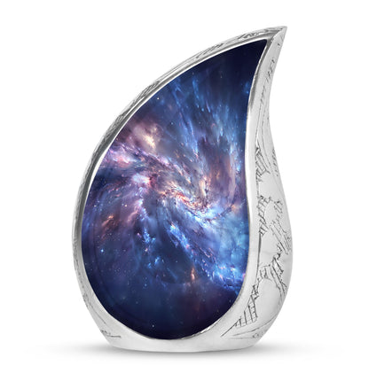 Personalized Galaxy Cremation Urn for Men - 10-inch, 200 cu in - Yatskia