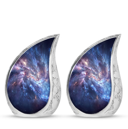 Personalized Galaxy Cremation Urn for Men - 10-inch, 200 cu in - Yatskia