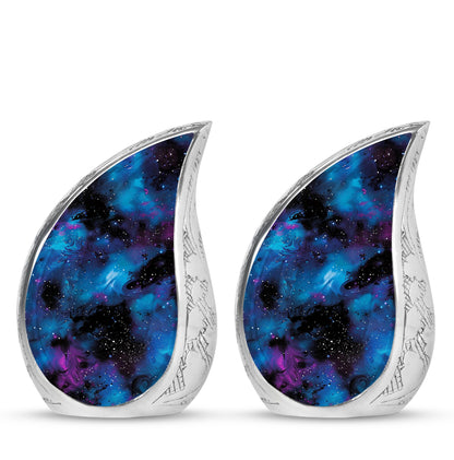 Personalized Galaxy Cremation Urn for Loved One - 10-inch, 200 cu in - Yatskia
