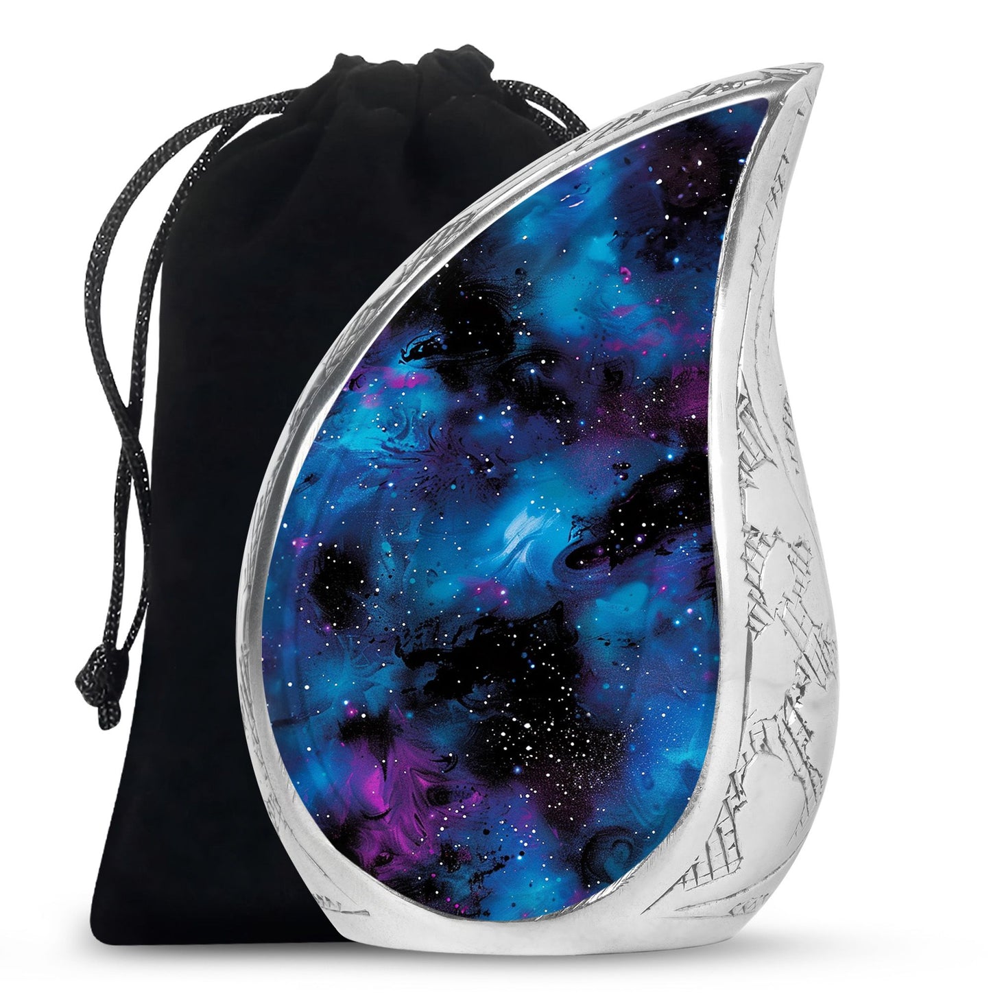 Personalized Galaxy Cremation Urn for Loved One - 10-inch, 200 cu in - Yatskia